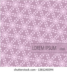 Floral Pattern background. For Invitation cards decoration. Eps10 vector  For Invitation cards decoration,  wrapping, textiles, paper.