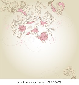 floral pattern background for invitations