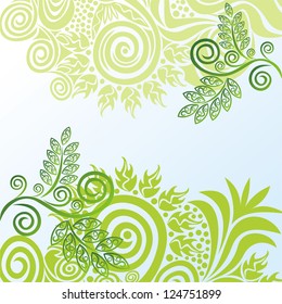 Floral pattern background spring vector illustration