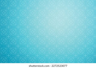 Floral pattern background template turquoise