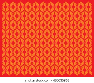 floral pattern background texture wallpaper backdrop textile vector illustration /  Southeast Asia Art style design