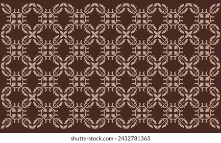 Fondo de patrón floral, diseño tradicional patrón de batik vector