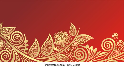 Floral pattern background vector illustration