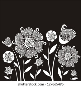 Floral pattern background vector illustration