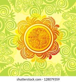 Floral pattern background vector illustration