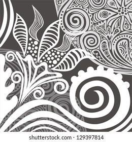 Floral pattern background vector illustration