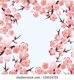 Floral pattern background vector illustration