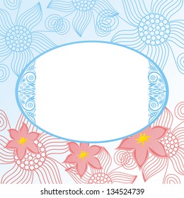 Floral pattern background vector illustration