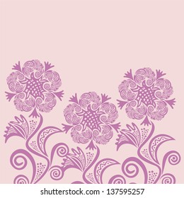 Floral pattern background vector illustration