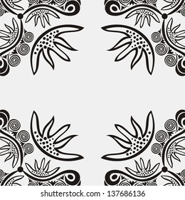 Floral pattern background vector illustration
