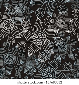 Floral pattern background vector illustration