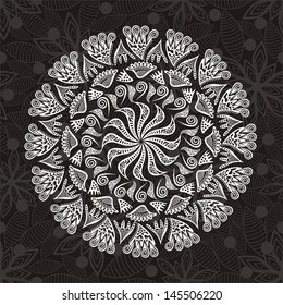 Floral pattern background vector illustration