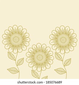 Floral pattern background vector illustration