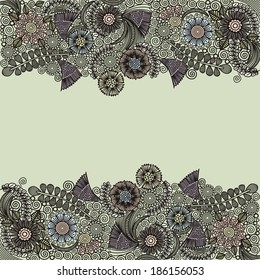 Floral pattern background vector illustration