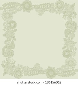 Floral pattern background vector illustration