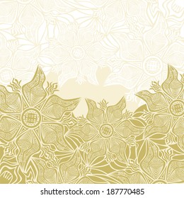 Floral pattern background vector illustration