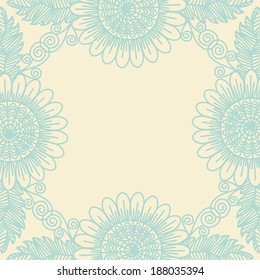 Floral pattern background vector illustration