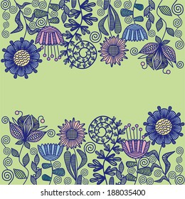 Floral pattern background vector illustration