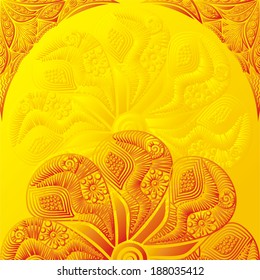 Floral pattern background vector illustration