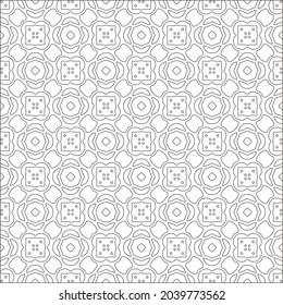 fondo de patrón floral.Patrón geométrico repetido a partir de elementos rayados.  Patrón negro. 
