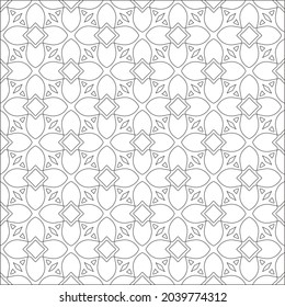 fondo de patrón floral.Patrón geométrico repetido a partir de elementos rayados.  Patrón negro. 