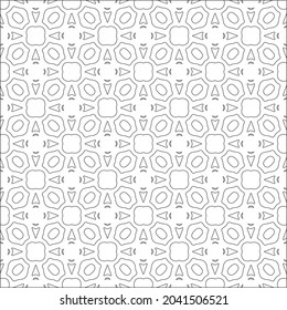floral pattern background.Repeating geometric pattern from striped elements.  Black pattern. 