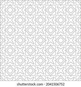 floral pattern background.Repeating geometric pattern from striped elements.  Black pattern. 