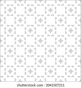 fondo de patrón floral.Patrón geométrico repetido a partir de elementos rayados.  Patrón negro. 