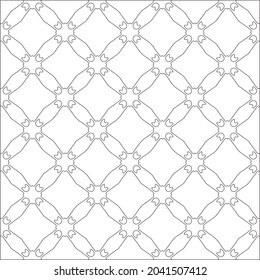 floral pattern background.Repeating geometric pattern from striped elements.  Black pattern. 