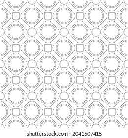 floral pattern background.Repeating geometric pattern from striped elements.  Black pattern. 