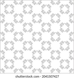 floral pattern background.Repeating geometric pattern from striped elements.  Black pattern. 