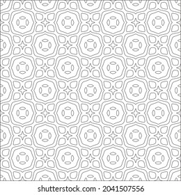 floral pattern background.Repeating geometric pattern from striped elements.  Black pattern. 