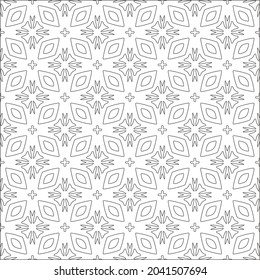 floral pattern background.Repeating geometric pattern from striped elements.  Black pattern. 