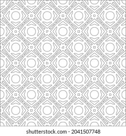 floral pattern background.Repeating geometric pattern from striped elements.  Black pattern. 
