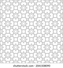 
floral pattern background.Repeating geometric pattern from striped elements.  Black pattern. 