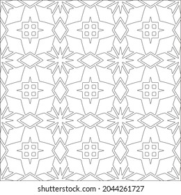 floral pattern background.Repeating geometric pattern from striped elements.  Black pattern. 