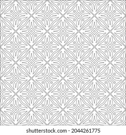 fondo de patrón floral.Patrón geométrico repetido a partir de elementos rayados.  Patrón negro. 