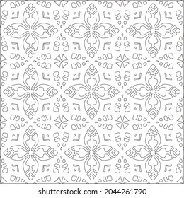 fondo de patrón floral.Patrón geométrico repetido a partir de elementos rayados.  Patrón negro. 