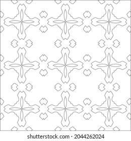 floral pattern background.Repeating geometric pattern from striped elements.  Black pattern. 