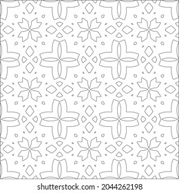 fondo de patrón floral.Patrón geométrico repetido a partir de elementos rayados.  Patrón negro. 