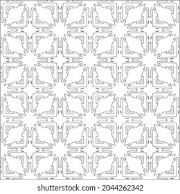 fondo de patrón floral.Patrón geométrico repetido a partir de elementos rayados.  Patrón negro. 