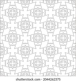 fondo de patrón floral.Patrón geométrico repetido a partir de elementos rayados.  Patrón negro. 