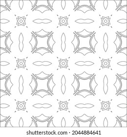 floral pattern background.Repeating geometric pattern from striped elements.  Black pattern. 