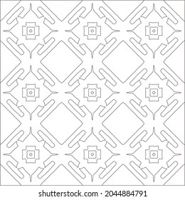 floral pattern background.Repeating geometric pattern from striped elements.  Black pattern. 
