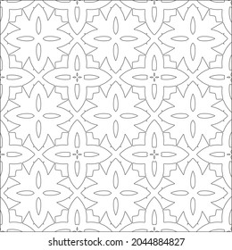 floral pattern background.Repeating geometric pattern from striped elements.  Black pattern. 