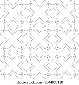 floral pattern background.Repeating geometric pattern from striped elements.  Black pattern. 