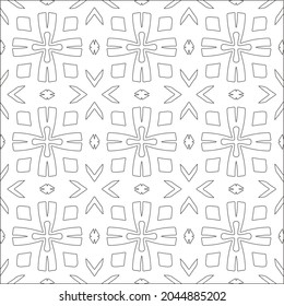 floral pattern background.Repeating geometric pattern from striped elements.  Black pattern. 