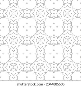 floral pattern background.Repeating geometric pattern from striped elements.  Black pattern. 