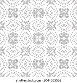 floral pattern background.Repeating geometric pattern from striped elements.  Black pattern. 