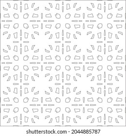 floral pattern background.Repeating geometric pattern from striped elements.  Black pattern. 